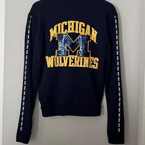 Victoria’s Secret Pink University of Michigan Zip Up Hoodie Size Small